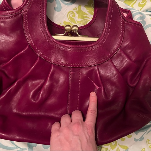 Coach Magenta Leather Ergo Shoulder Bag - Picture 7 of 9